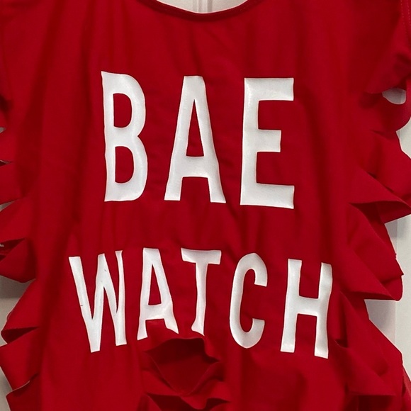 Destroyed BAE WATCH One Piece Bathing Suit | NWOT - Picture 3 of 3